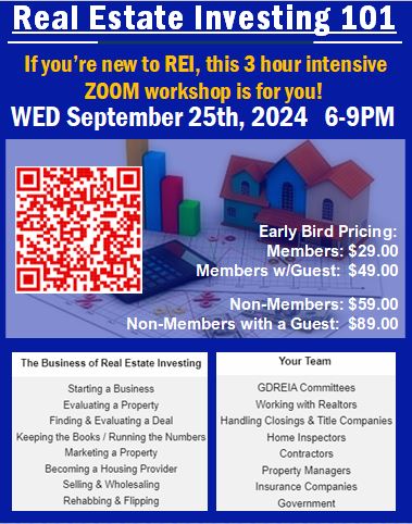 Real Estate Investing 101 course at Greater Dayton REIA September 2024